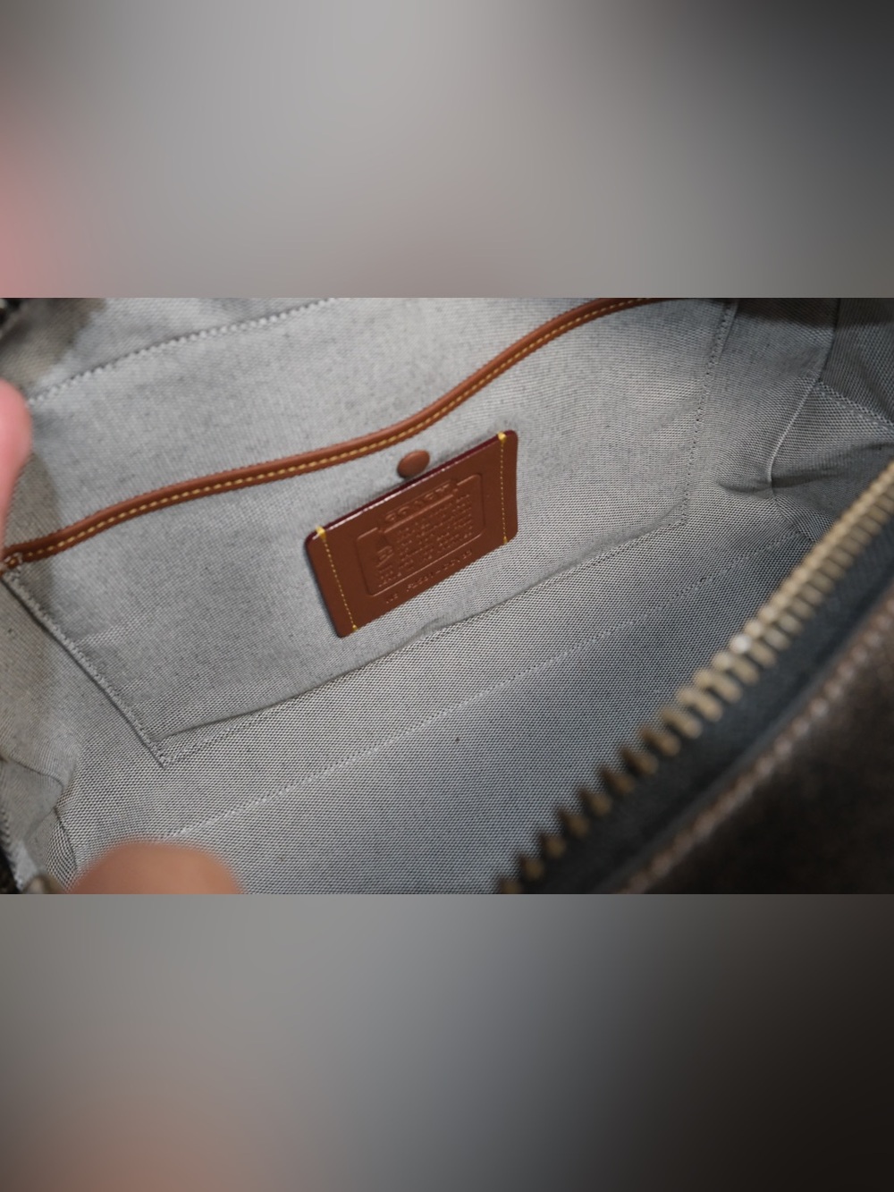 Coach Twin Turnlock Bag In Loved Leather - Picture 13 of 15